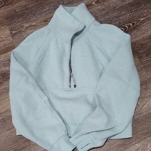 Lululemon Scuba Funnel Neck Half Zip Blue M/L